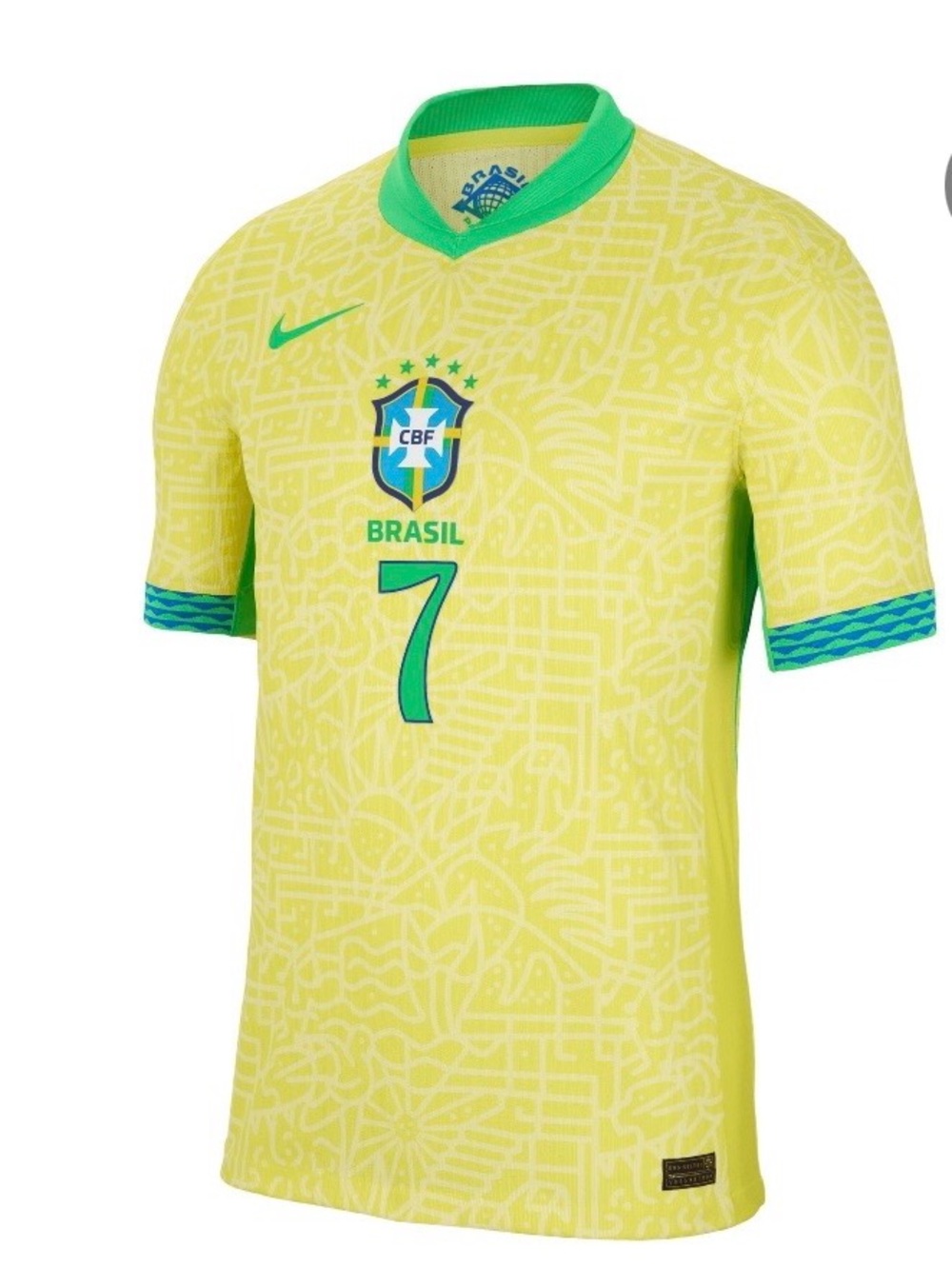 Nike Brazil Vini Jr. National team Soccer Jersey